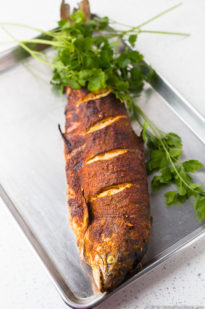 WHOLE ROASTED SALMON