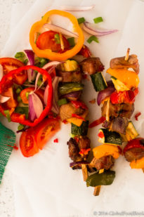 GRILLED TURKEY AND VEGETABLE KABOBS