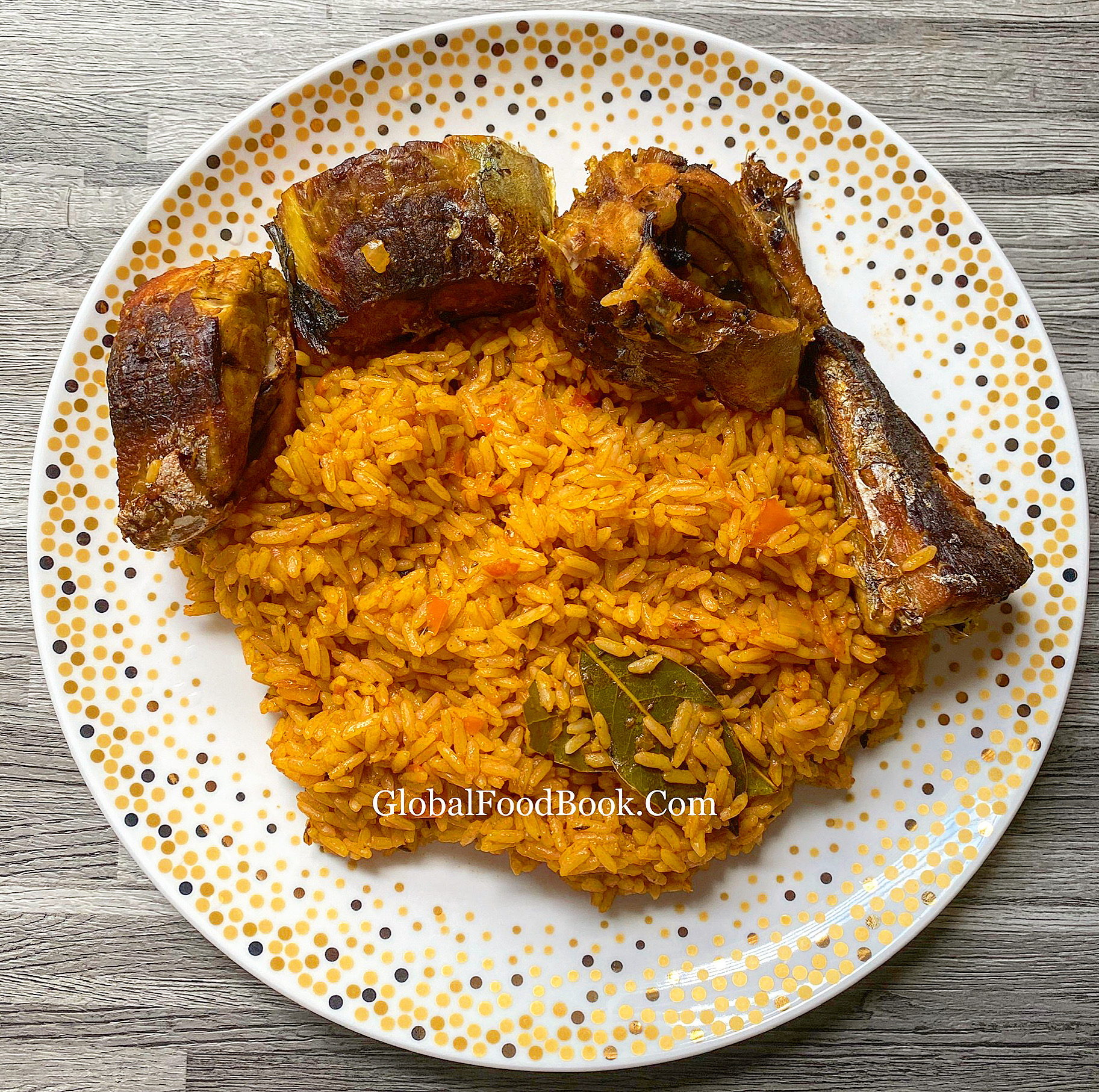 JOLLOF RICE AND FRIED FISH